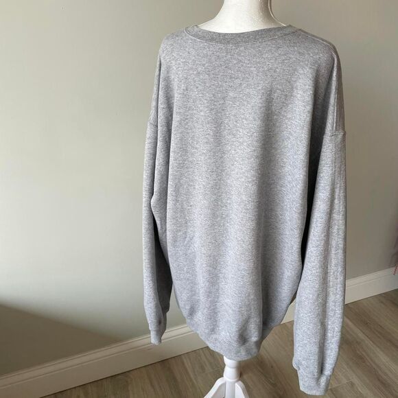 Vintage Minnesota Vikings Football Crewneck Sweatshirt Unisex 2XL Gray & Purple - Picture 3 of 6